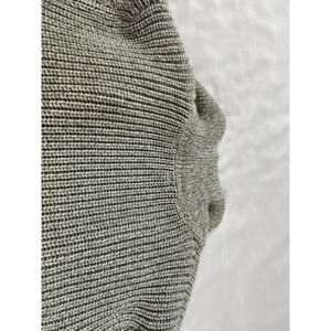 SO Gray Cable Knit Hooded Duster Cardigan Open Front Long Sweater Womens XS